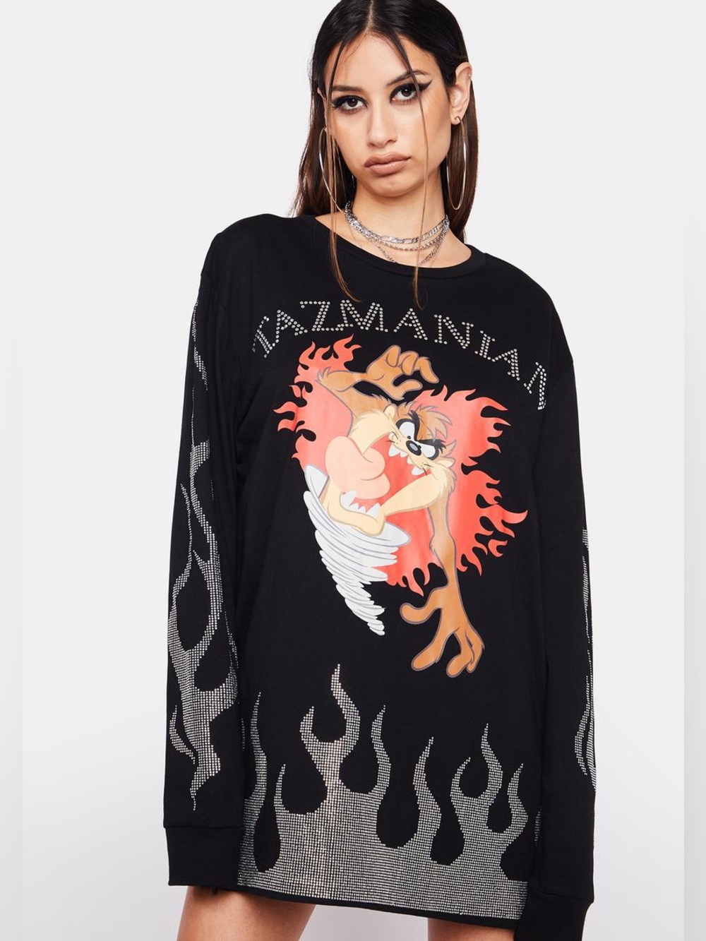 Dolls Kill x Looney Tunes Major Cat-Taz-Trophe Graphic Tee